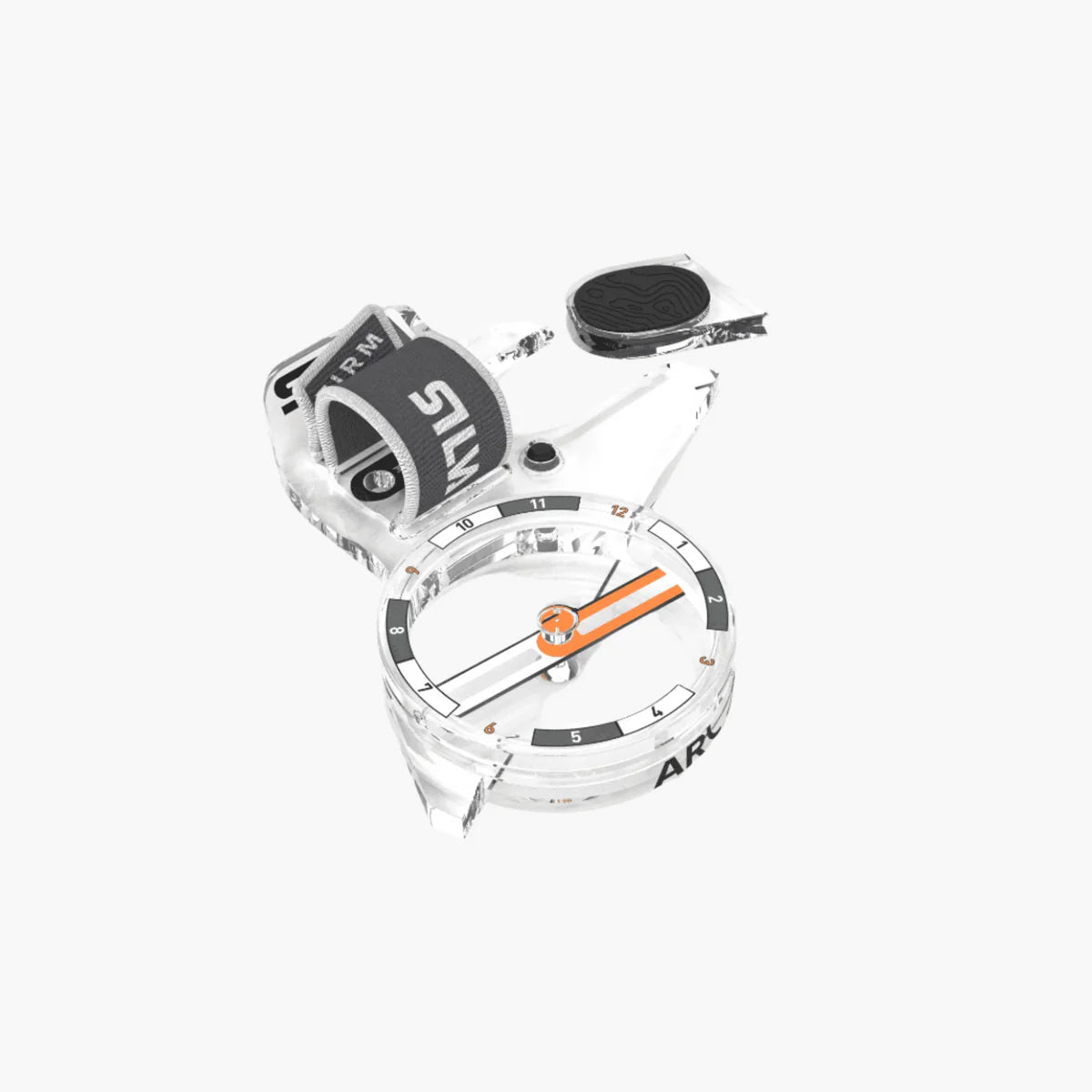 Photo showing detachable compass slot