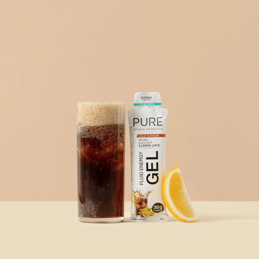 PURE Fluid Energy Gels - 8 Pack - Cola + Caffeine