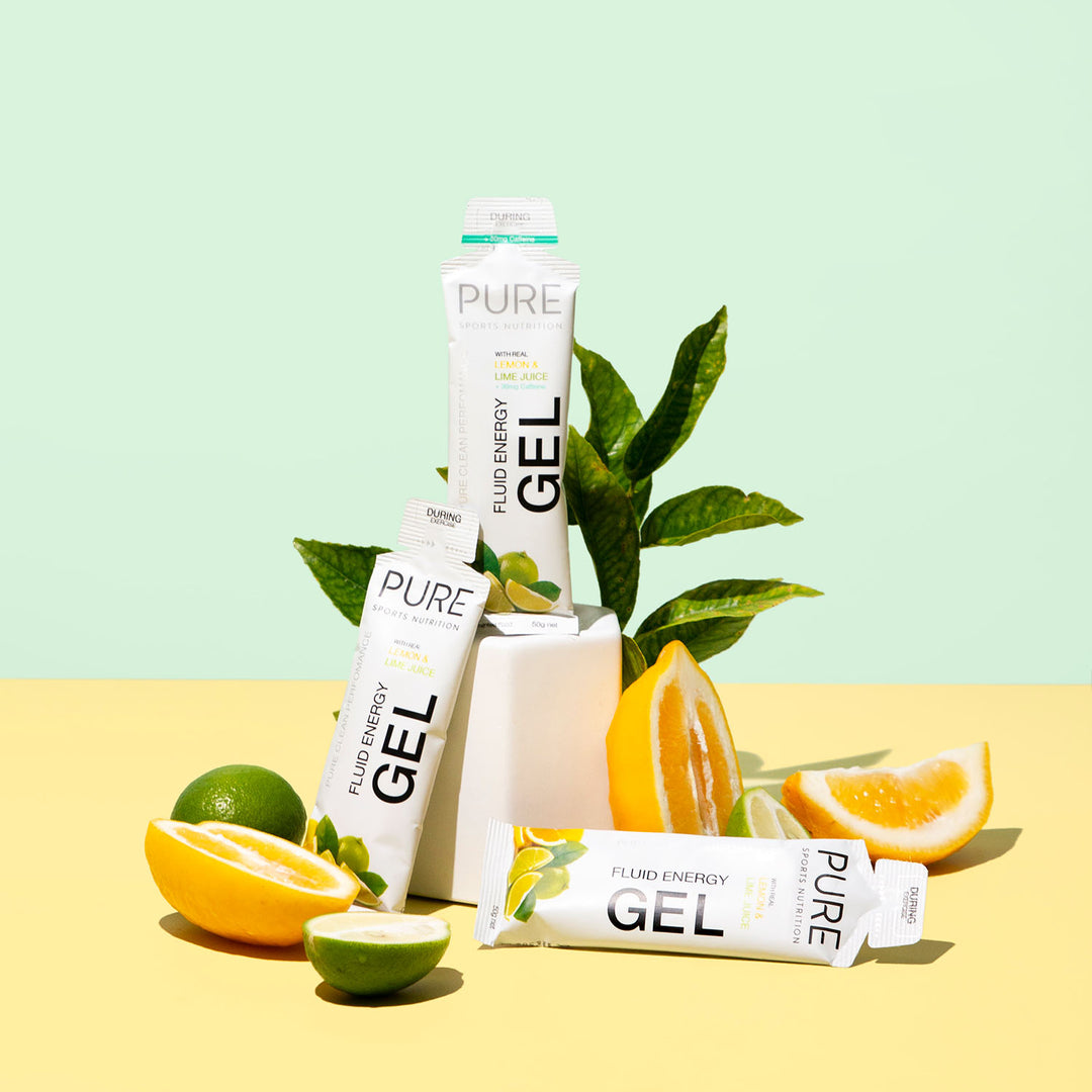 Product photo picture with other gels on green and yellow background