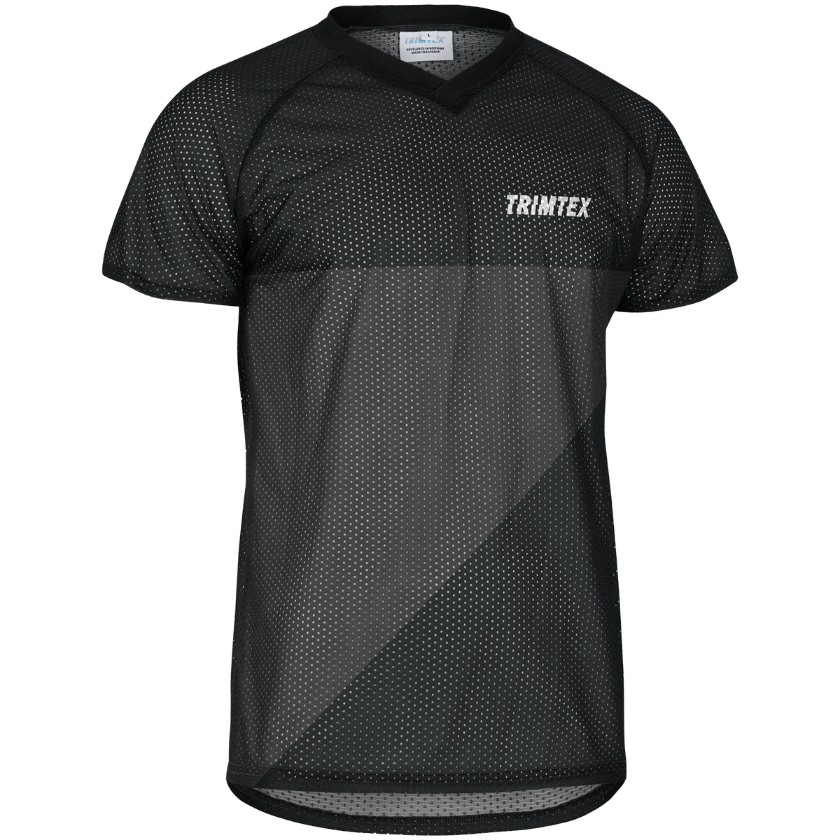 Basic Mesh Orienteering Shirt in a sample design, front