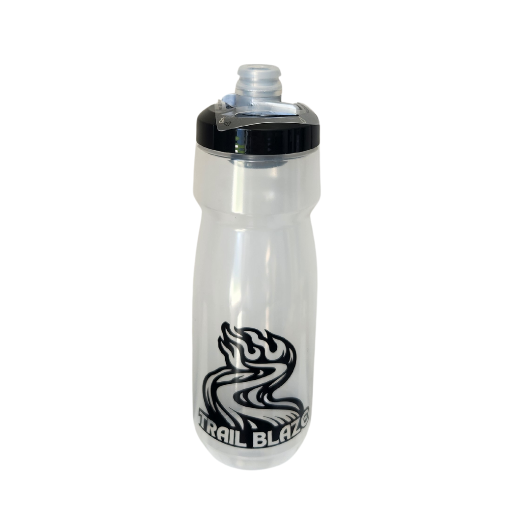 Trailblaze Camelbak Drinkbottle. Clear drink bottle with trailblaze logo