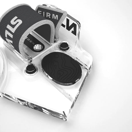 Close up of compass showing where thumb sits.