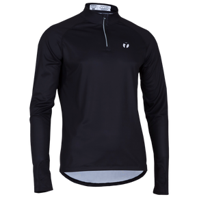 Run Zip Long Sleeve Shirt in a sample design, front