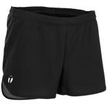 Lead Running Shorts in a sample design, front