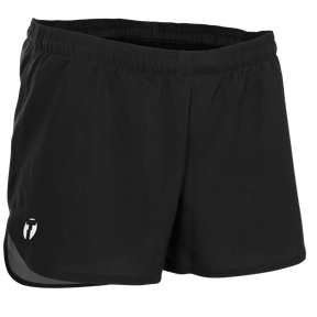 Lead Running Shorts in a sample design, front