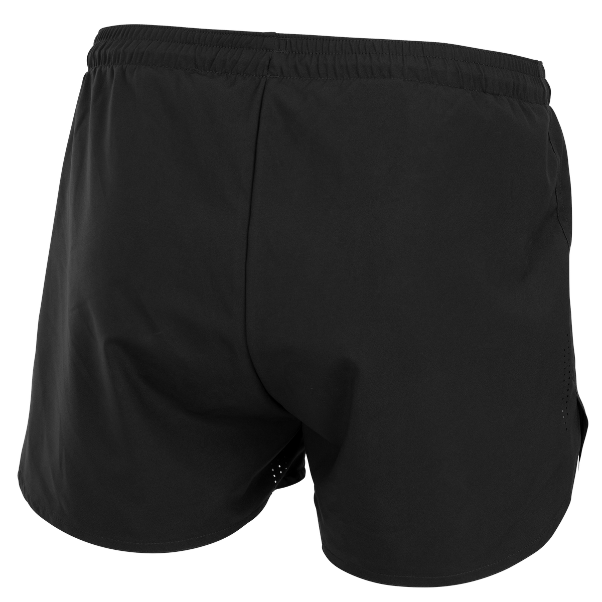 Lead Running Shorts in a sample design, back