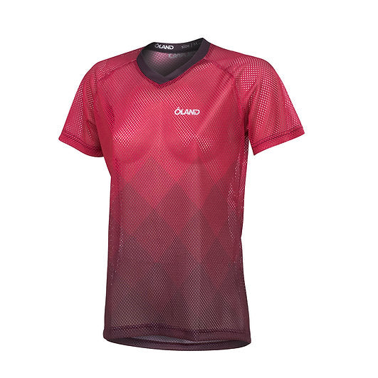 Full Mesh O-Top - Black/Pink