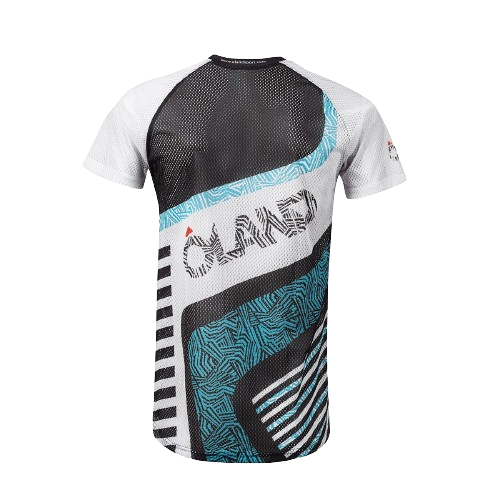 Full Mesh O-Top - Black/Blue Lines