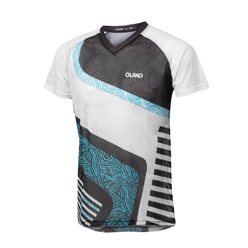 Full Mesh O-Top - Black/Blue Lines